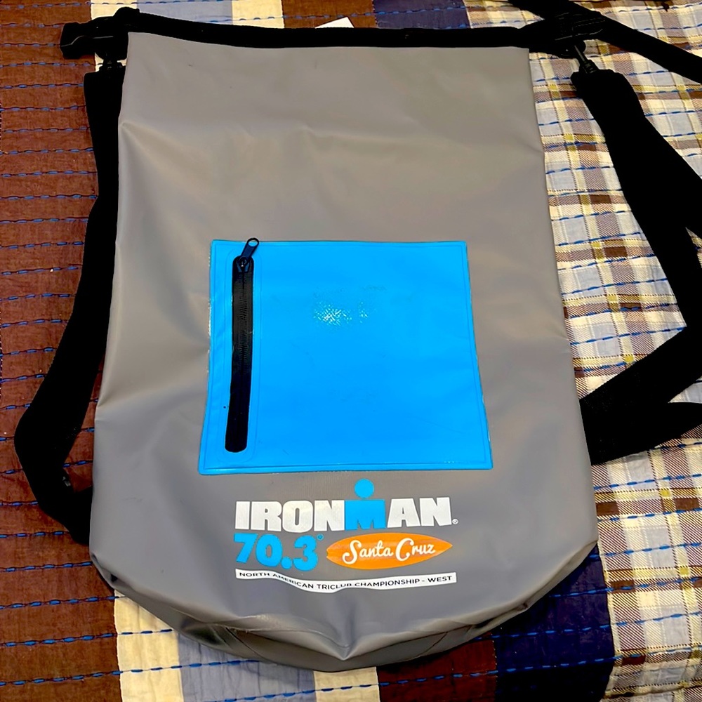 Ironman 70.3 Santa Cruz dry pack.